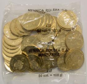 Obrazek dla: 2 zł 2008 Polska Reprezentacja Olimpijska Pekin 2008 50 sztuk worek menniczy