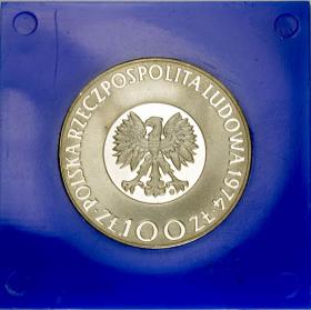 Obrazek 2 dla: 100 zł 1974 Mikołaj Kopernik srebro