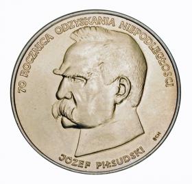 Obrazek dla: 50000 zł 1988 70 rocznica odzyskania niepodległości Józef Piłsdski