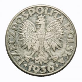 Obrazek 2 dla: 2 złote 1936 Żaglowiec II RP Warszawa