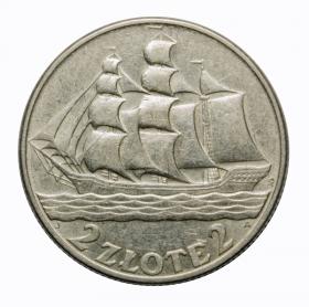 Obrazek dla: 2 złote 1936 Żaglowiec II RP Warszawa