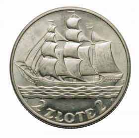 Obrazek dla: 2 złote 1936 Żaglowiec II RP Warszawa