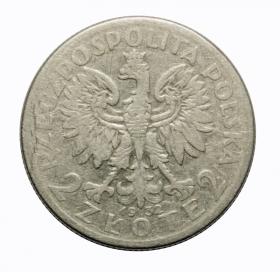 Obrazek 2 dla: 2 złote 1932 Głowa kobiety II RP Warszawa