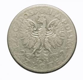 Obrazek 2 dla: 2 złote 1934 Głowa kobiety II RP Warszawa