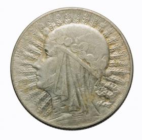 Obrazek dla: 5 złotych 1933 Głowa kobiety II RP Londyn