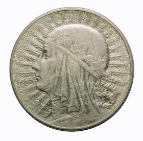 Obrazek dla: 5 złotych 1933 Głowa kobiety II RP Warszawa