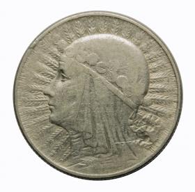 Obrazek dla: 5 złotych 1934 Głowa kobiety II RP Londyn