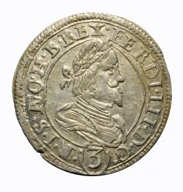Obrazek dla: 3 krajcary 1640 Ferdynand III Habsburg Austria Graz