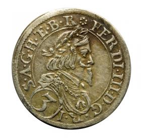 Obrazek dla: 3 krajcary 1647 Ferdynand II Habsburg Austria Sankt Veit