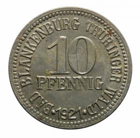 Obrazek dla: 10 fenigów 1921 Blenkenburg Schwarzburg Rudolstadt