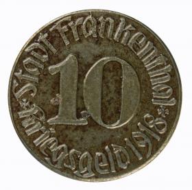 Obrazek dla: 10 fenigów 1918 Frankenthal Nadrenia Palatynat