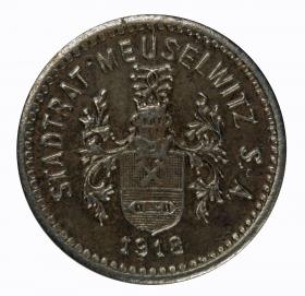 Obrazek 2 dla: 5 fenigów 1918 Meuselwitz Saksonia