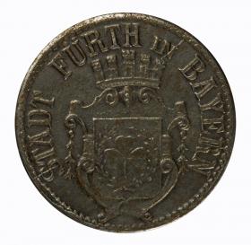 Obrazek 2 dla: 10 fenigów 1917 Furth Bawaria