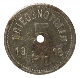 Obrazek dla: 5 fenigów 1918 Apolda Saksonia