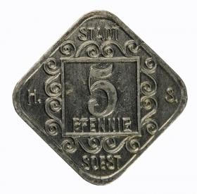 Obrazek dla: 5 fenigów 1920 Soest Westfalia