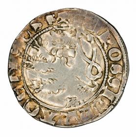 Obrazek 2 dla: Grosz praski Jan Luksemburski Czechy Kutna Hora