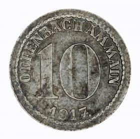 Obrazek dla: 10 fenigów 1917 Offenbach Hesja