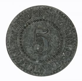 Obrazek 2 dla: 5 fenigów Luneburg Hanower