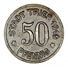 50 fenigów 1919 Trier Nadrenia
