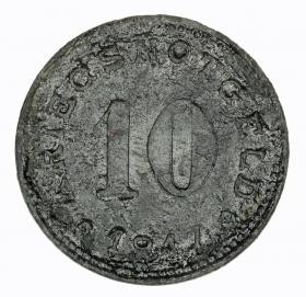 Obrazek dla: 10 fenigów 1917 Burg auf Fehmarn Szlezwik  Holsztyn