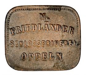 Obrazek 2 dla: Żeton eis marke browar zamkowy M. Friedlander Opole