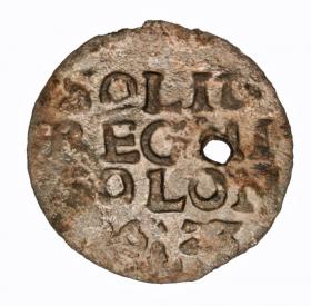 Obrazek 2 dla: Szeląg 1623 Zygmunt III Waza Kraków