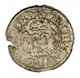 Obrazek 2 dla: Szeląg 1627 Zygmunt III Waza Wilno