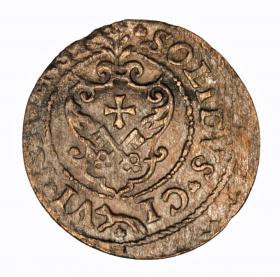 Obrazek 2 dla: Szeląg 1621 Zygmunt III Waza Ryga