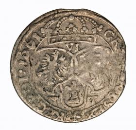 Obrazek 2 dla: Szóstak 1661 Jan Kazimierz Bydgoszcz