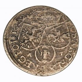 Obrazek 2 dla: Szóstak 1662 Jan Kazimierz Kraków