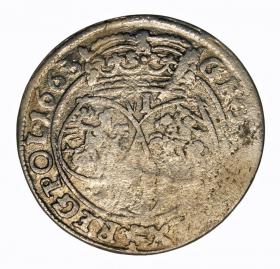 Obrazek 2 dla: Szóstak 1663 Jan Kazimierz Kraków