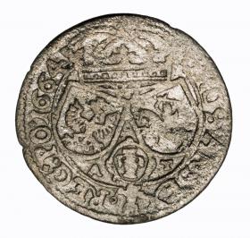 Obrazek 2 dla: Szóstak 1664 Jan Kazimierz Bydgoszcz