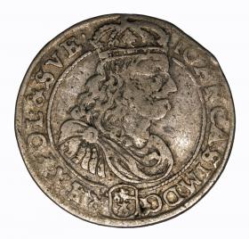 Obrazek dla: Szóstak 1667 Jan Kazimierz Bydgoszcz