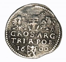 Obrazek 2 dla: Trojak 1600 Zygmunt III Waza Bydgoszcz