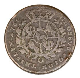 Obrazek 2 dla: Trojak 1766 Stanisław August Poniatowski Warszawa