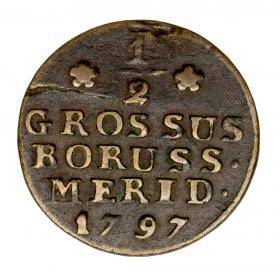 Obrazek dla: Półgrosz 1797 Fryderyk Wilhelm II Prusy Południowe Wrocław