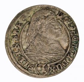 Obrazek dla: 3 krajcary 1661 Jerzy III Brzeski Księstwo Brzesko Legnicko Wołowskie Brzeg