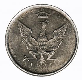 Obrazek 2 dla: 10 fenigów 1917 Królestwo Polskie Stuttgart