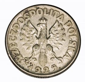 Obrazek 2 dla: 2 złote 1925 Kobieta z kłosami II RP Londyn