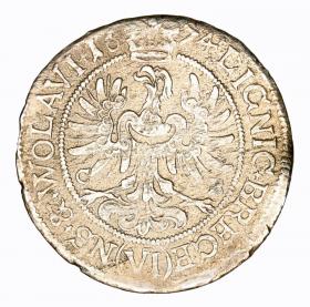 Obrazek 2 dla: 6 krajcarów 1674 Jerzy Wilhelm Księstwo Brzesko Legnicko Wołowskie Brzeg