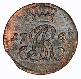 Obrazek 2 dla: Półgrosz 1767 Stanisław August Poniatowski Kraków