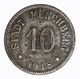 Obrazek dla: 10 fenigów 1918 Muncheberg Bawaria