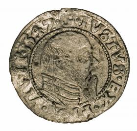 Obrazek dla: Grosz 1547 Albrecht Hohenzollern Księstwo Pruskie Królewiec