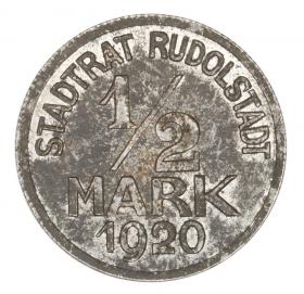 Obrazek dla: 1/2 marki 1920 Schwarzburg Rudolstadt
