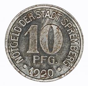 Obrazek dla: 10 fenigów 1920 Spremberg Brandenburgia