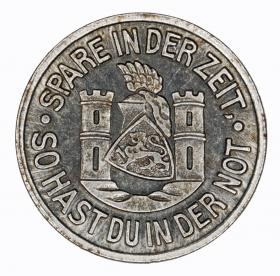 Obrazek 2 dla: 10 fenigów 1920 Spremberg Brandenburgia