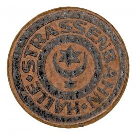 Obrazek 2 dla: żeton tramwajowy 10 fenigów Halle