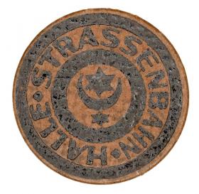 Obrazek 2 dla: żeton tramwajowy 20 fenigów Halle