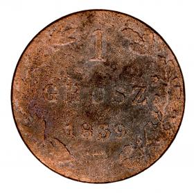 Obrazek dla: 1 grosz 1839 Mikołaj I Romanow byłe Królestwo Polskie Warszawa