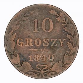 Obrazek dla: 10 groszy 1840 Mikołaj I Romanow byłe Królestwo Polskie Warszawa